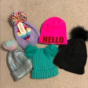 Bundle of little girl’s beanies